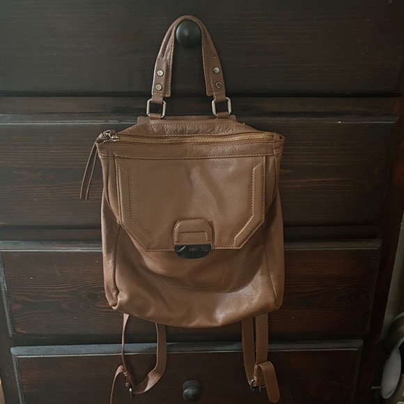 Kooba Brown Leather Backpack - Picture 1 of 6